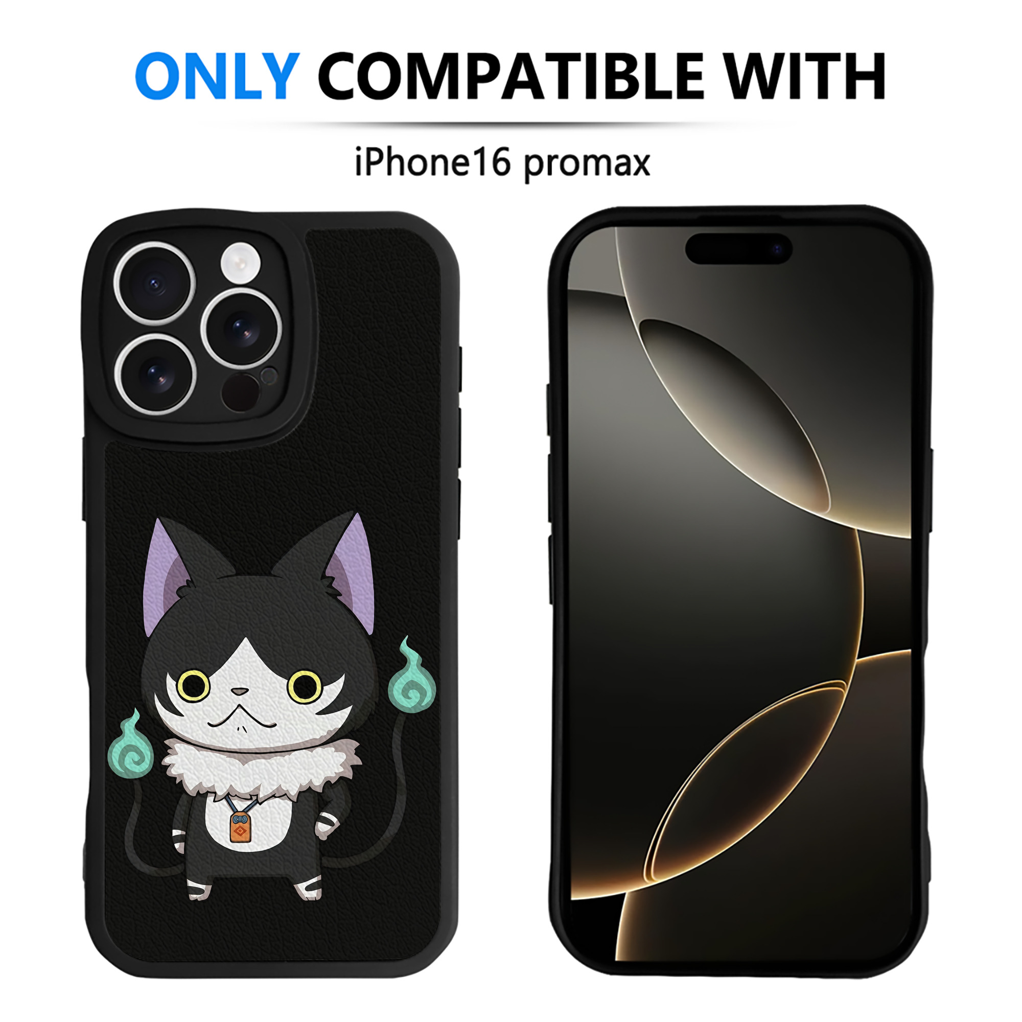 （画像用） 妖怪ウォッチ Yo-kai Watch 【iPhone 16シリーズ対応】シリコンスマホケース（レザー調） 材質：シリコン